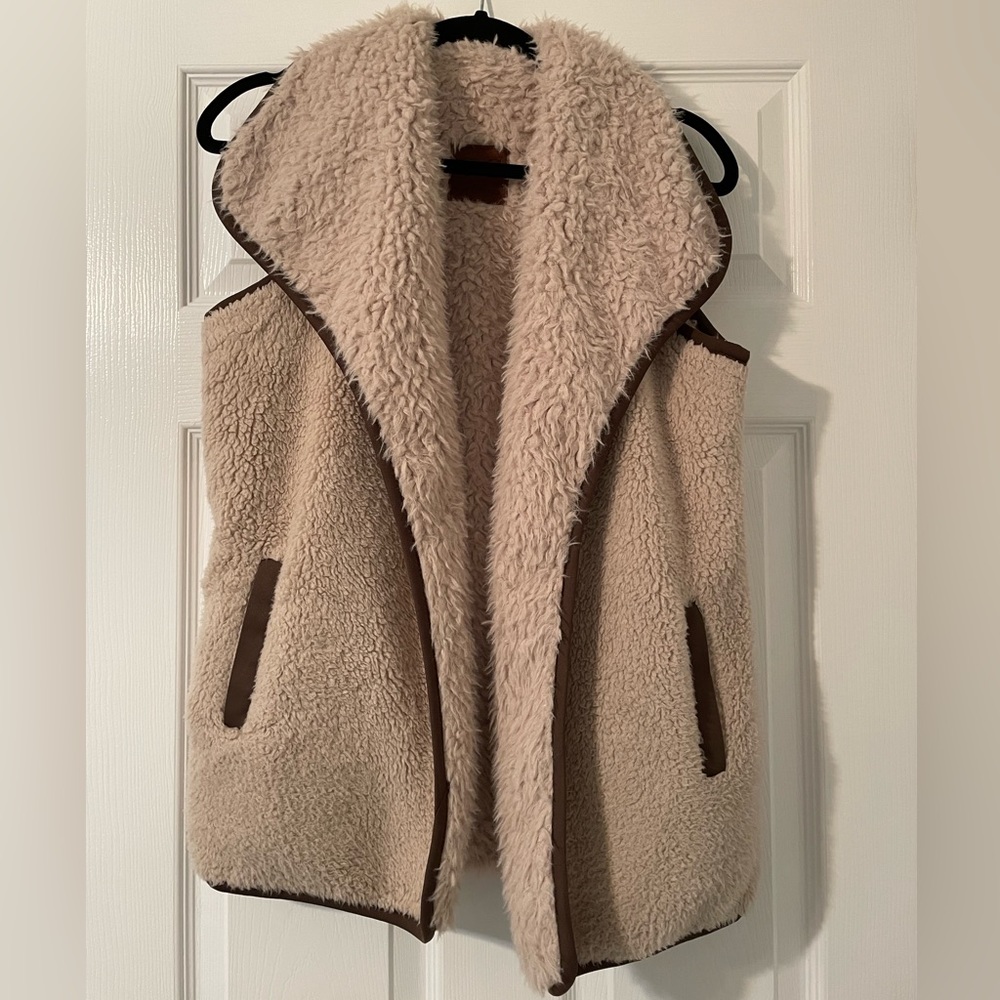 C.C. Exclusives Reversible Faux Fur Vest with pockets